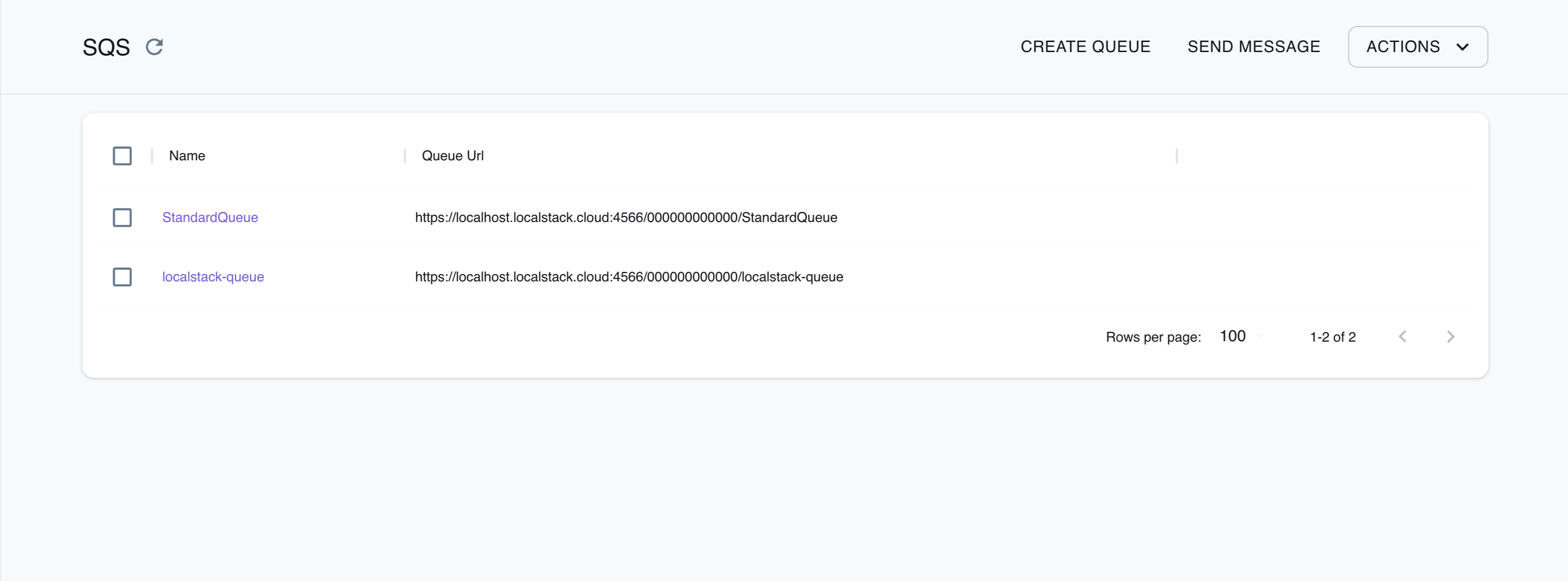 SQS Resource Browser